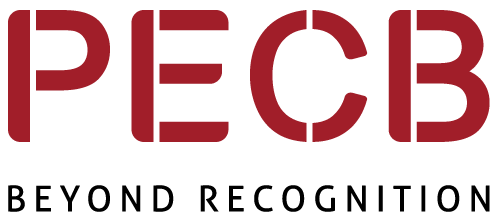 PECB logo in red and black